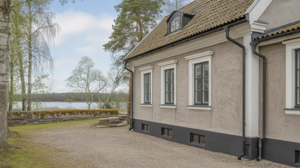 fasadbyte med omputsning av villans putsfasad i r nninge uttran